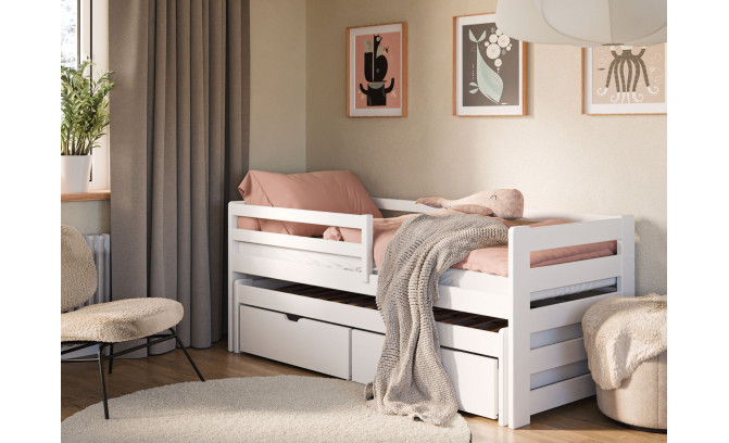 Divguļamā gulta SOFIJA 90x200 Bialy bez matračiem